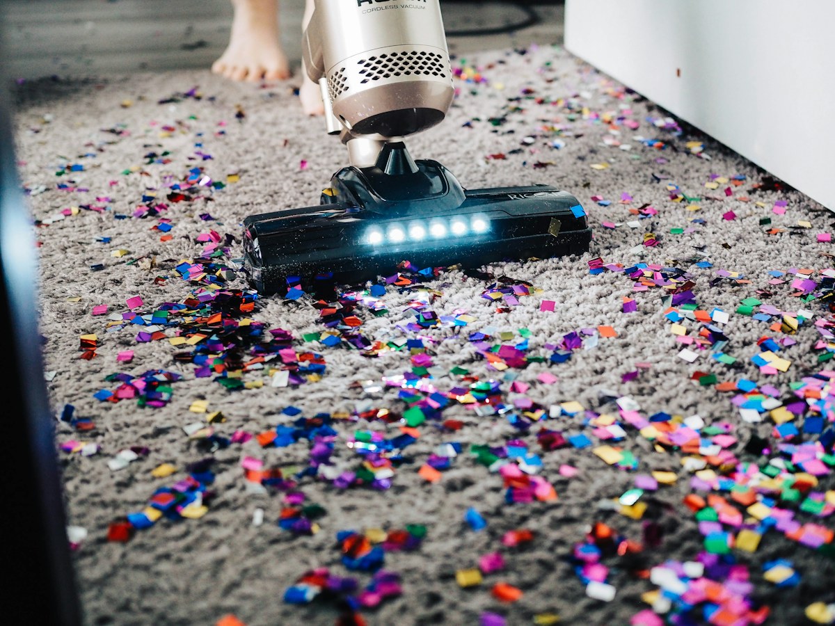 Professional deep cleaning in a bright home