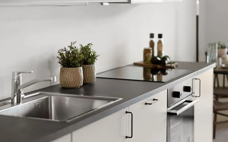 Clean modern kitchen prepared for a deep cleaning service